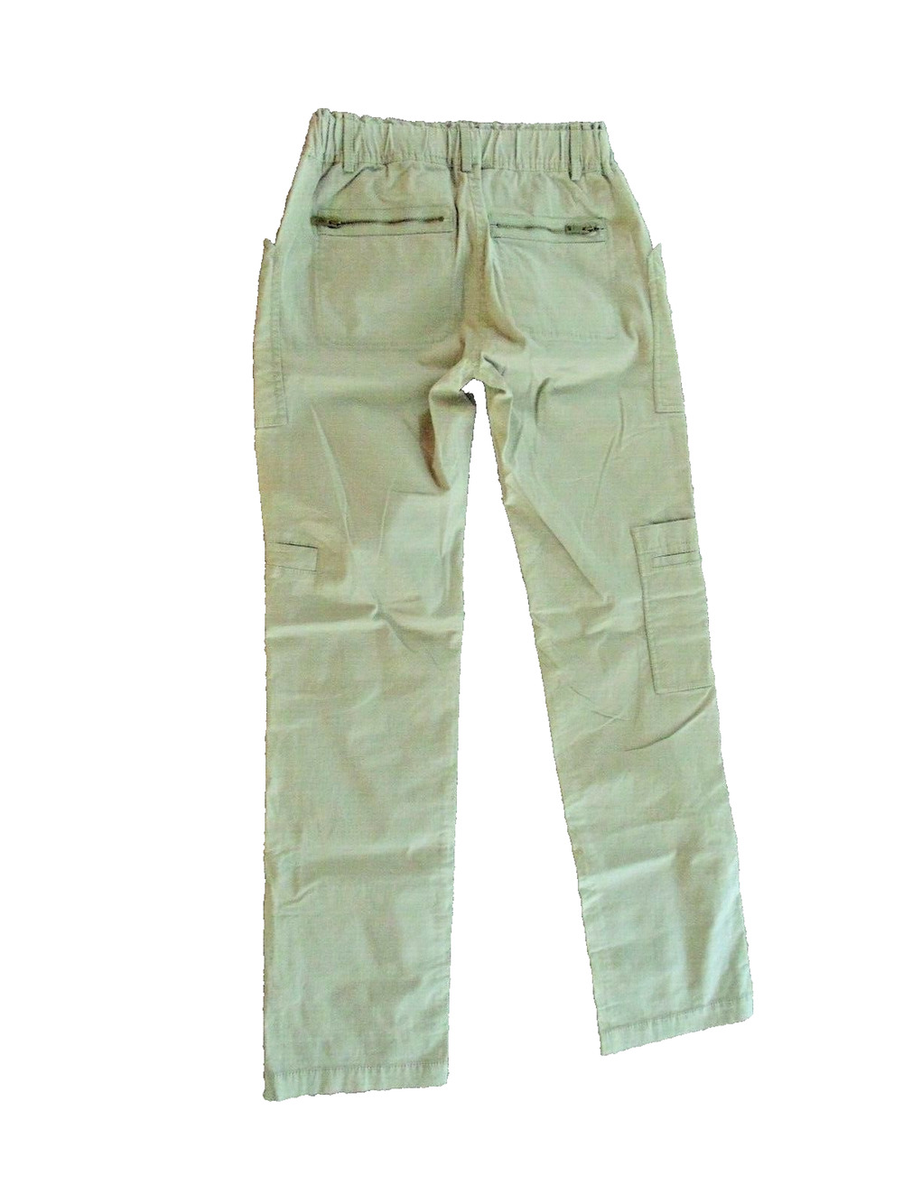 New Vtg Pure DKNY Cargo Utility Pants Khaki Straight Leg Pockets Women's 2